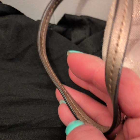 Coach Metallic Beige Wristlet - Picture 4 of 11